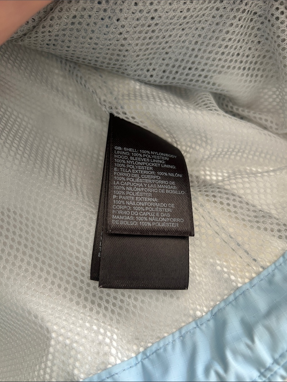 The North Face Women's Size XS Pale Blue Hooded Rain Shell Jacket - Picture 5 of 8
